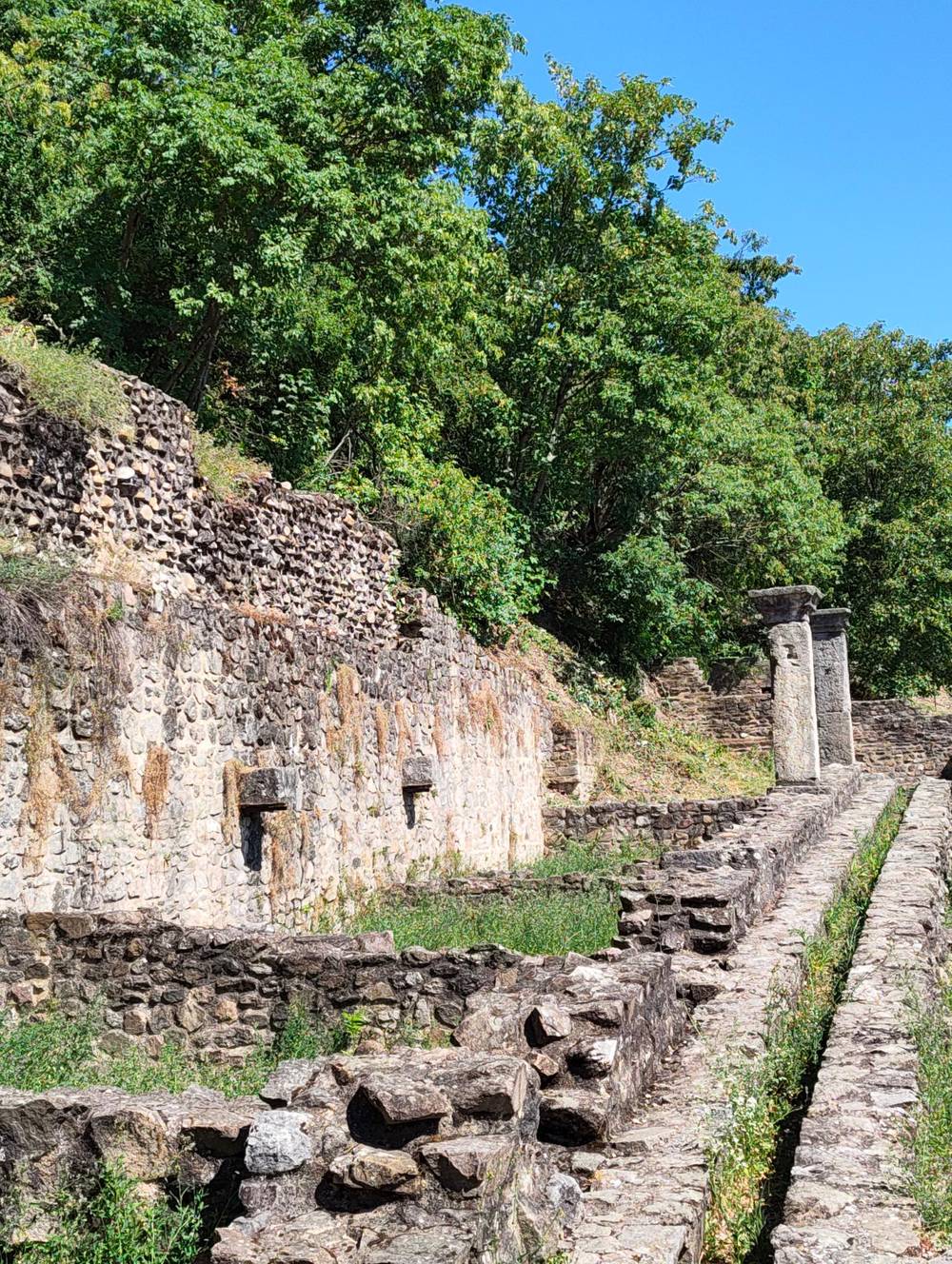 Old ruins near the historical Roman amphitheatre