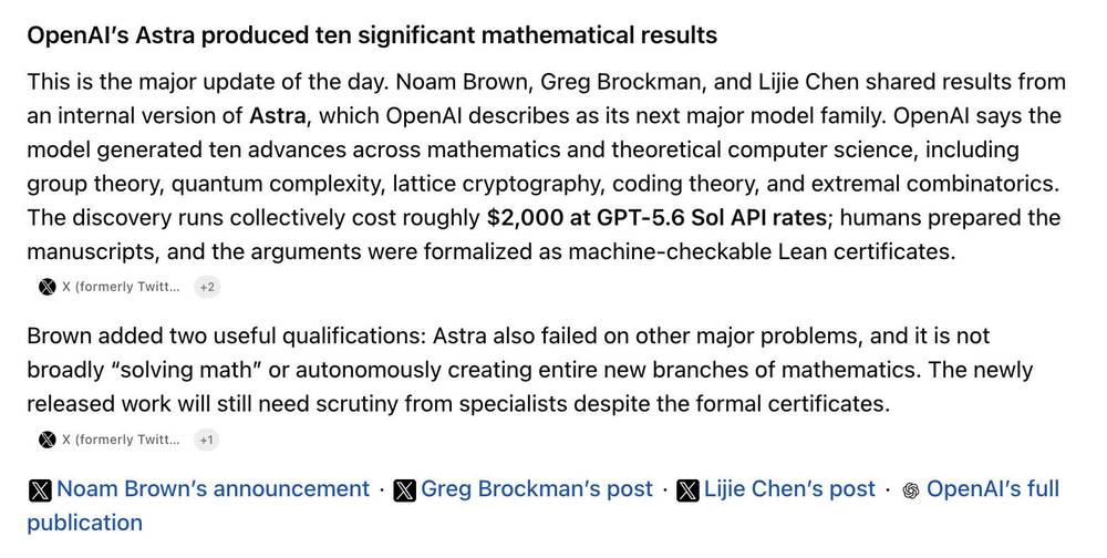 AI news without using X