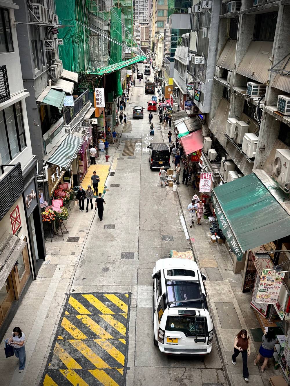 scenes from Hollywood Road in Hong Kong
