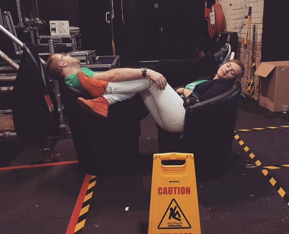 Meanwhile, backstage at