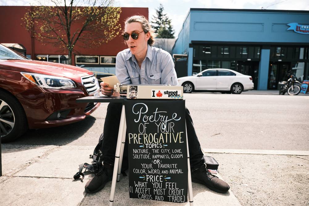 Street Poet on Alberta Street Portland