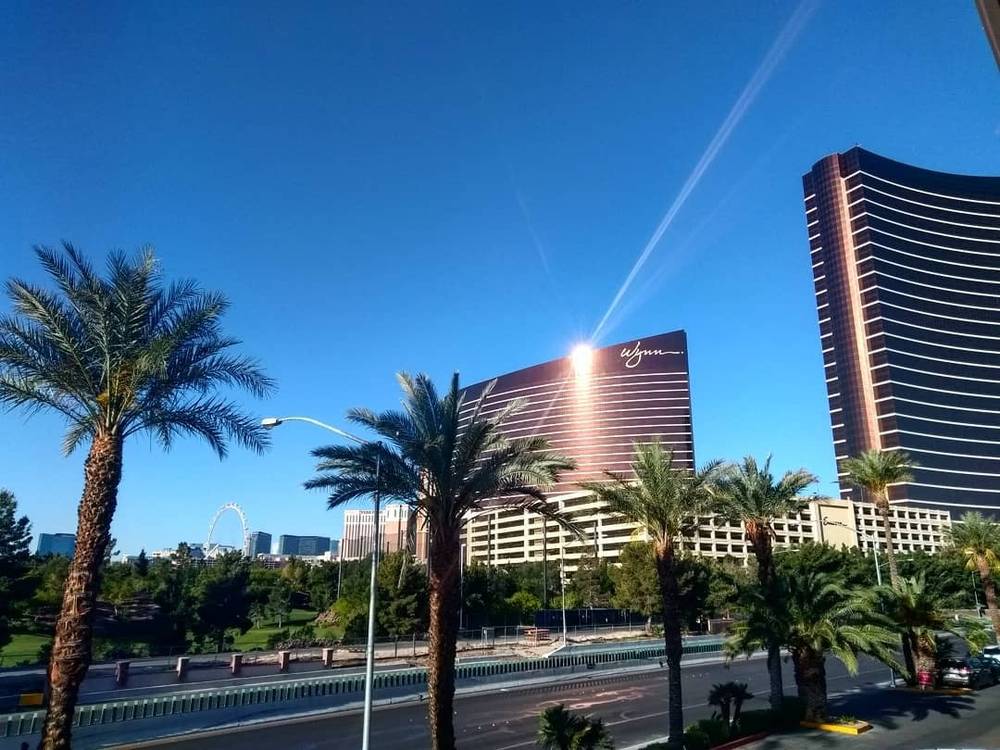 Hello Vegas, hello Wynn, hello sun