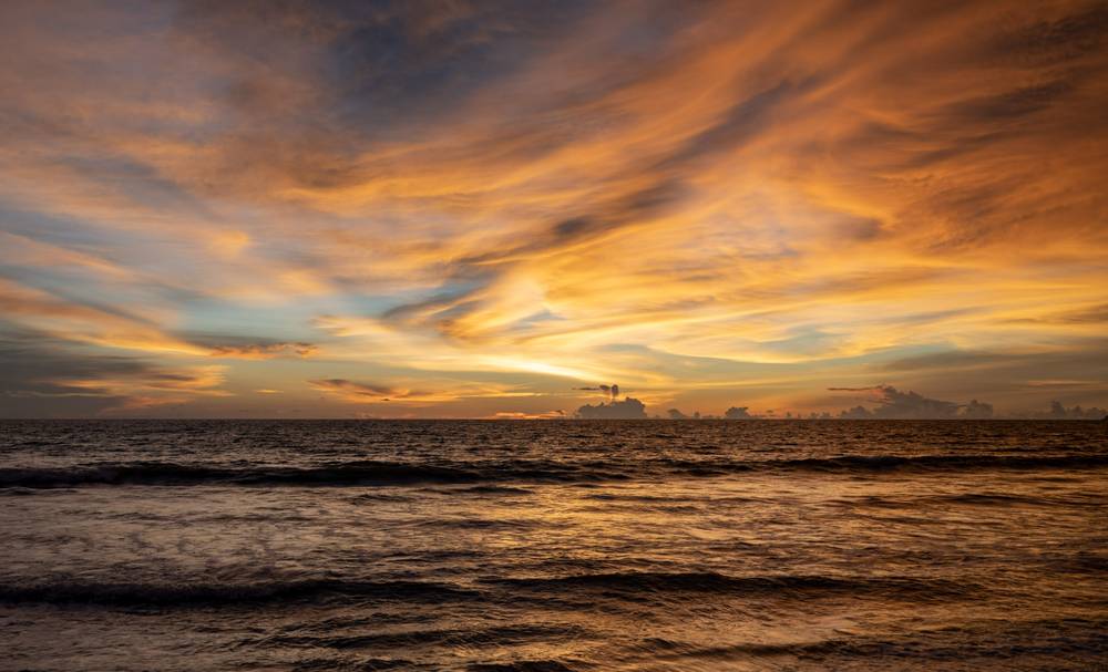 Sunset over the Andaman