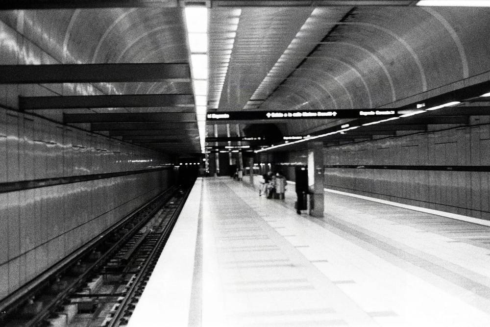 Waiting for the train