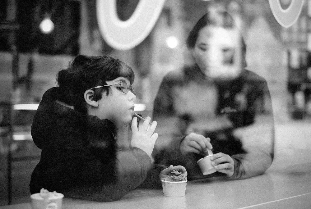 Cold outside, ice cream inside