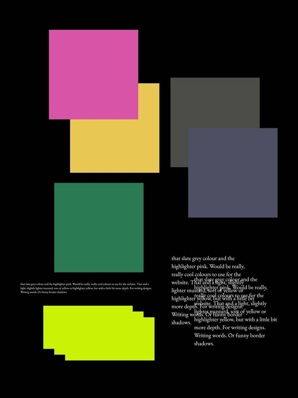 playing with colours and thoughts