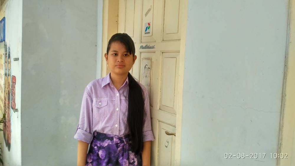 Standing in front of the terrace