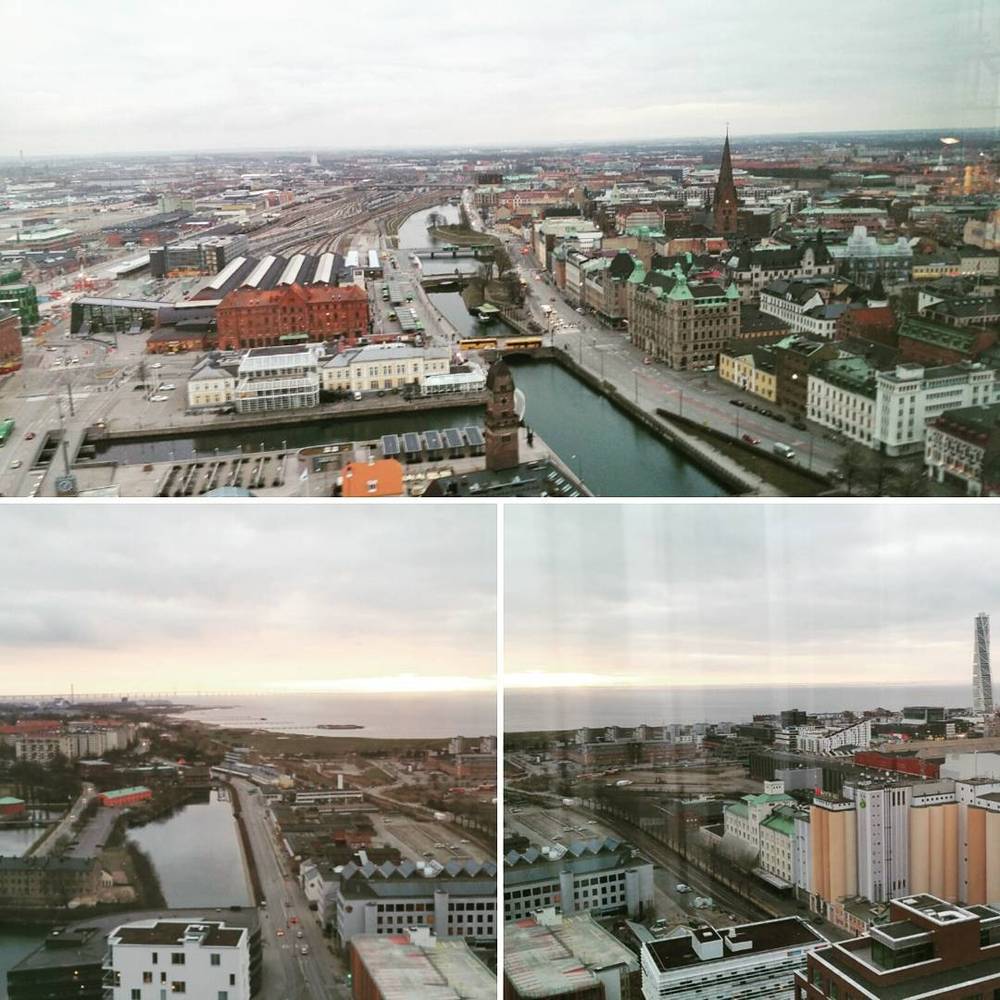 Great view on Malmö! And cocktails, that also helps ;)