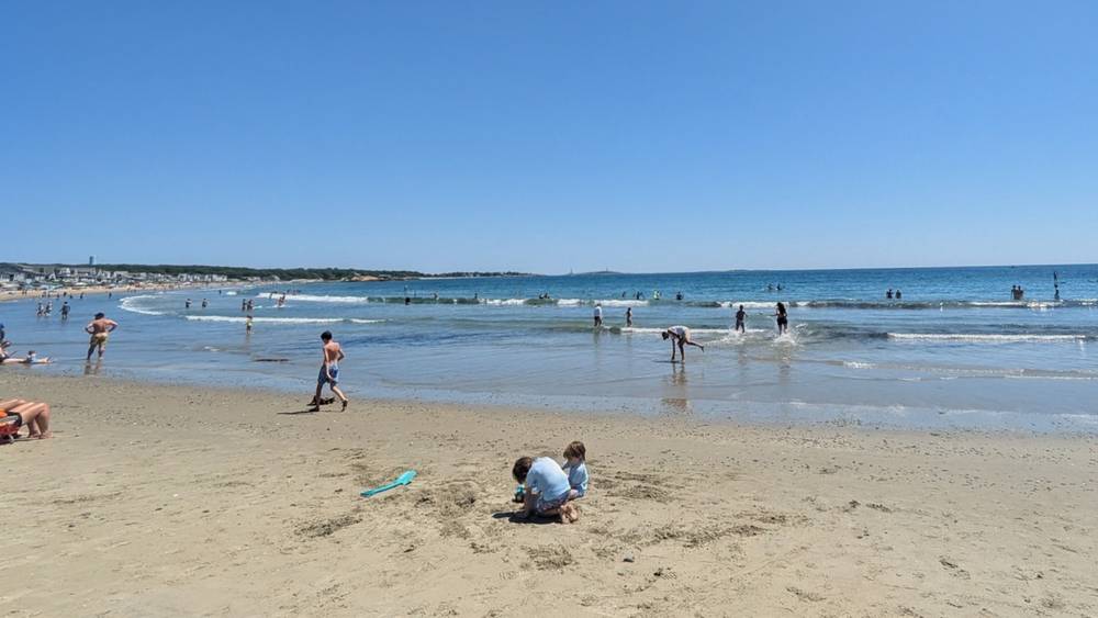 The beach