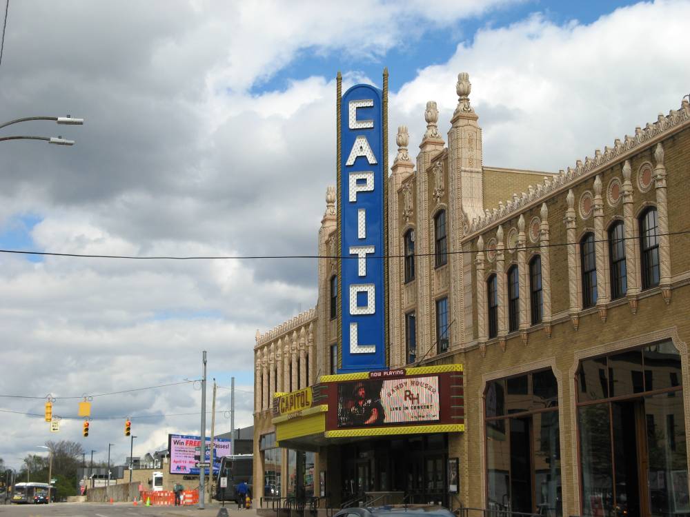The marquee of the Capitol Theater