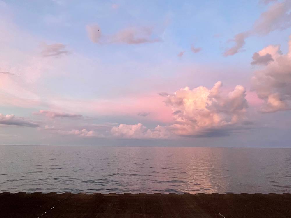 Sunset over Lake Michigan