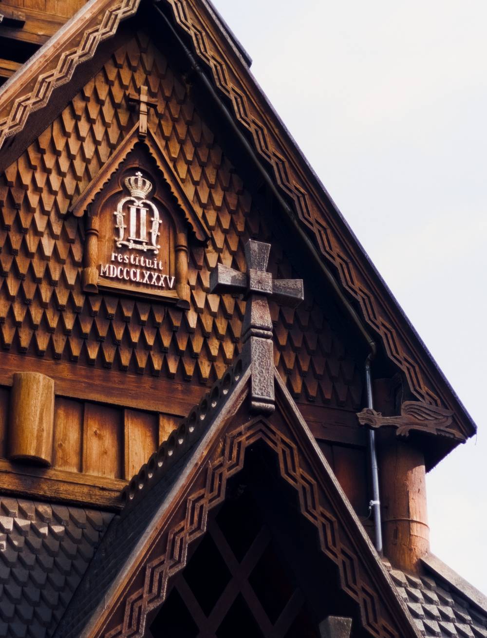 A picture of the exterior of Gol Stave Church