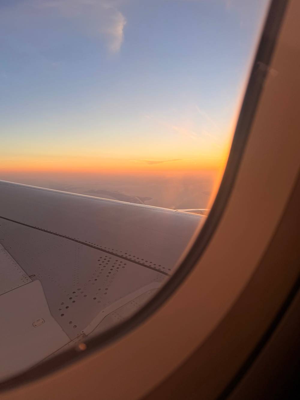 Sunset from the sky. 