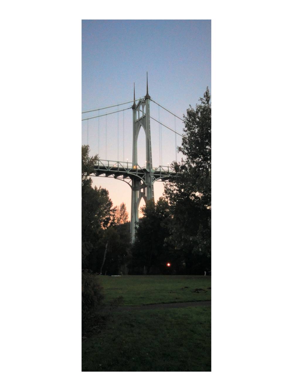 st johns bridge at dusk