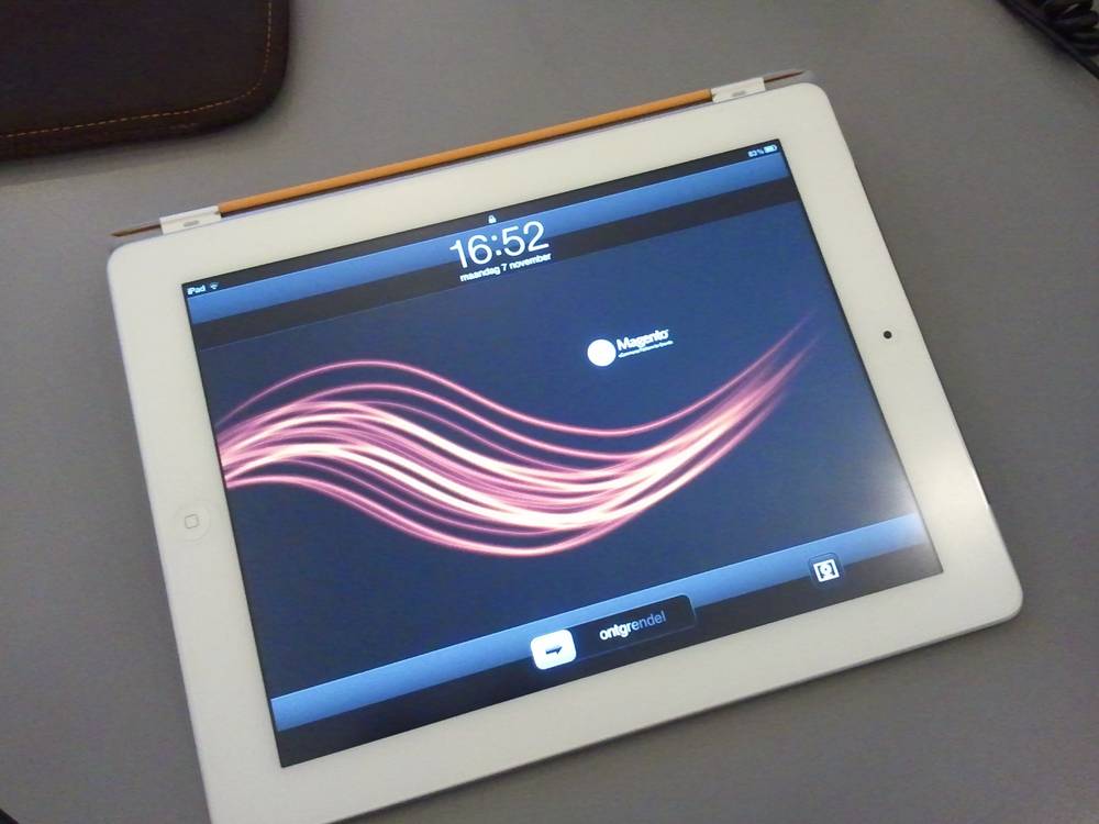 Magento wallpaper on iPad