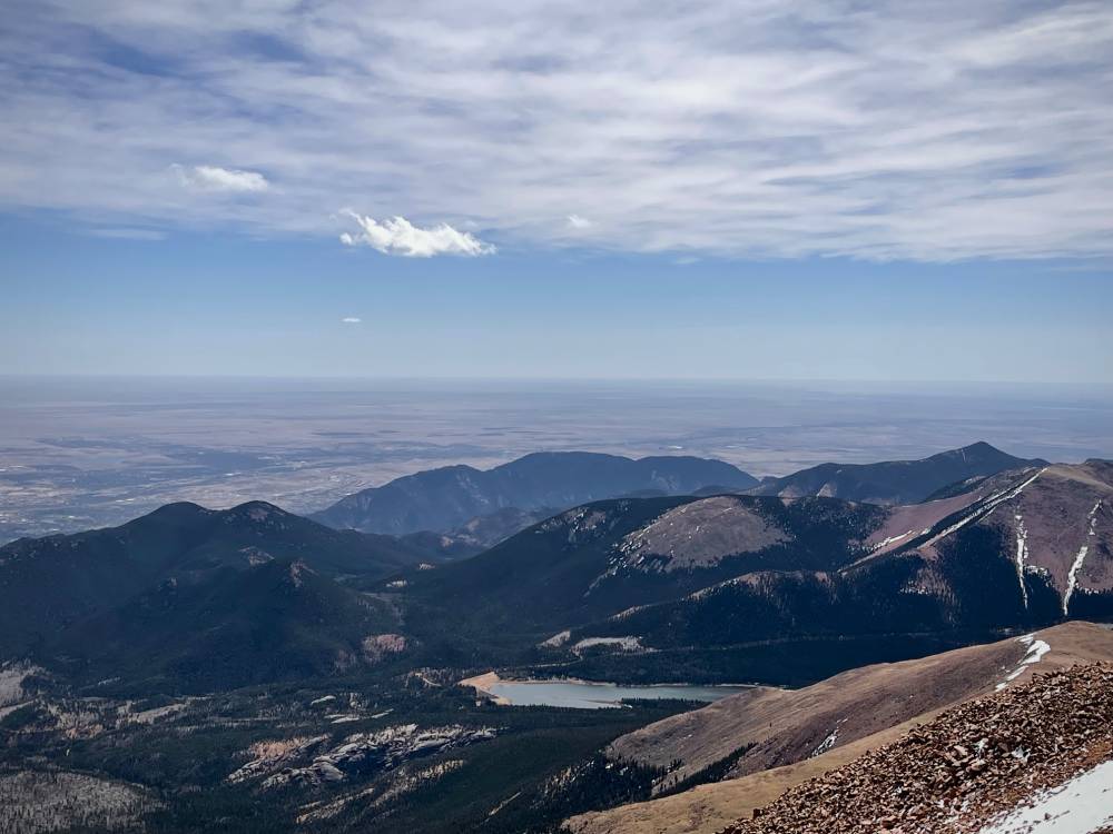 View from summit facing south east
