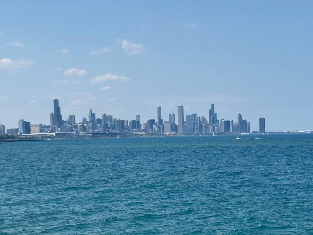 zoomed in on the skyline from the south
