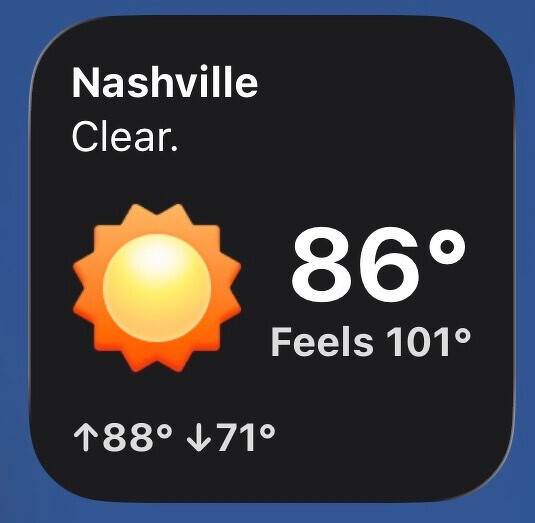 When did all this “feels like” stuff start? It does not “feel like” 101. It feels like 86, i