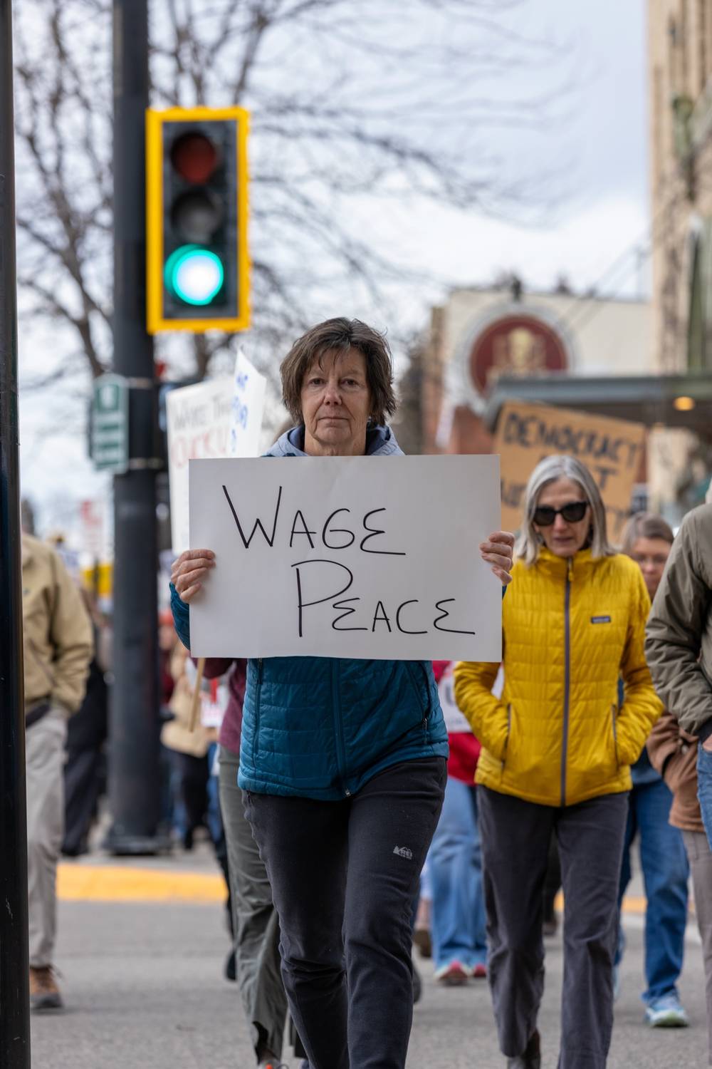 Bozeman anti-war protest 010426