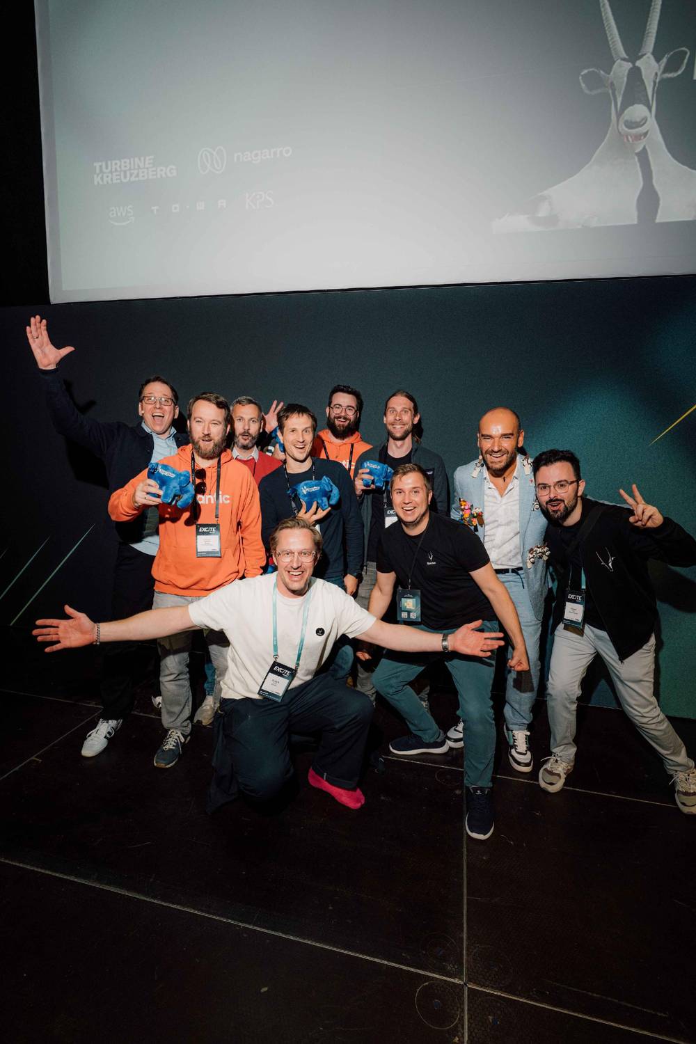 Spryker QUEST and Hackathon winners on stage