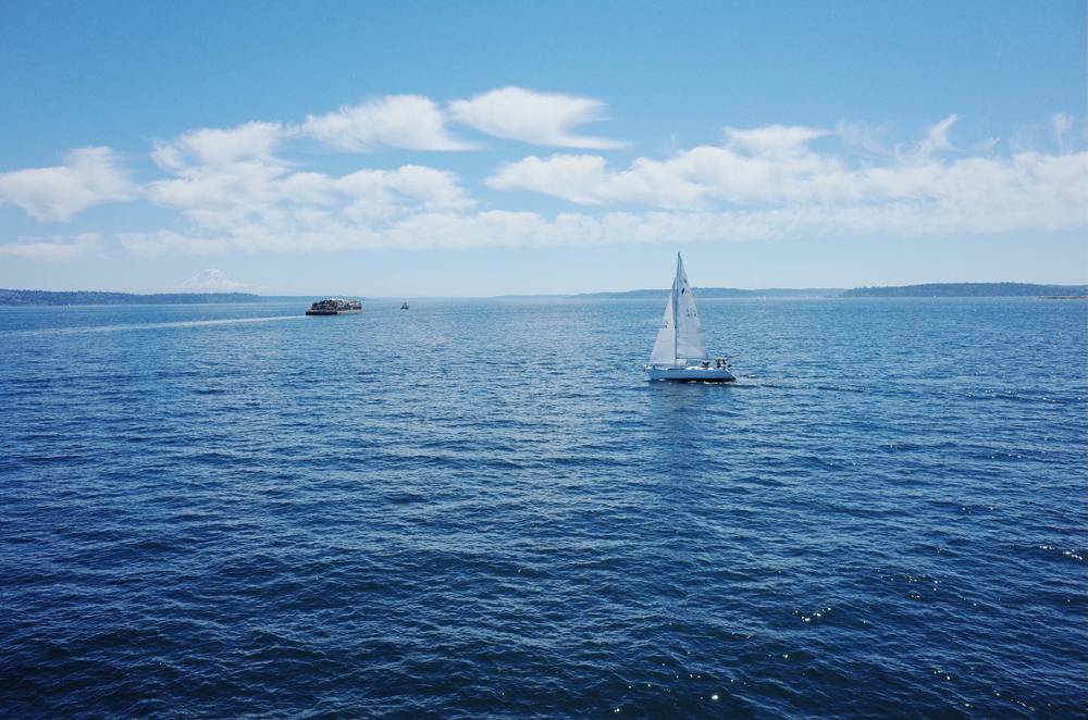 sailboat in the puget sound