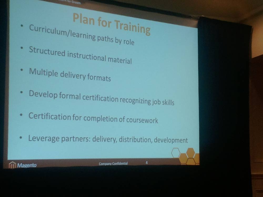 Magento partner training session