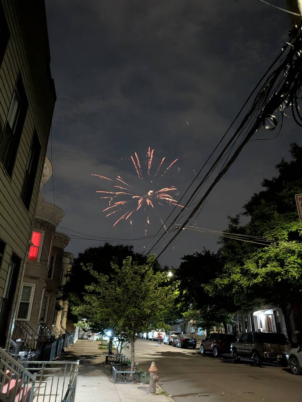 Fireworks in the street