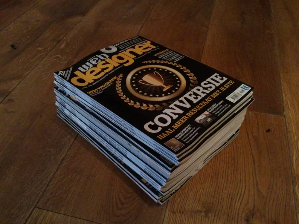 Webdesigner Magazine stack