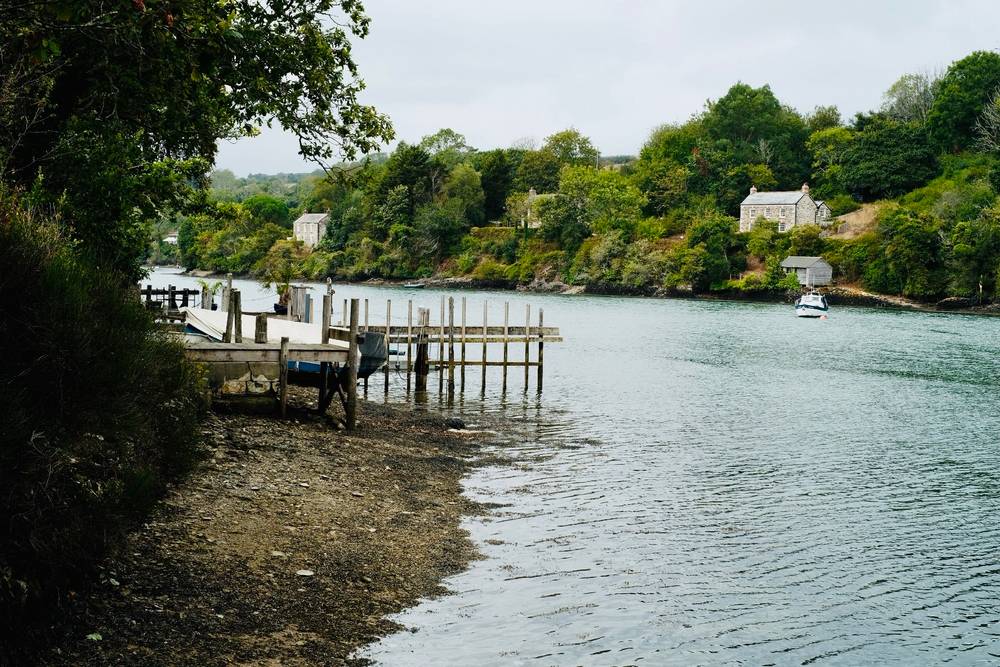 Roundwood Quay on the river Fal 