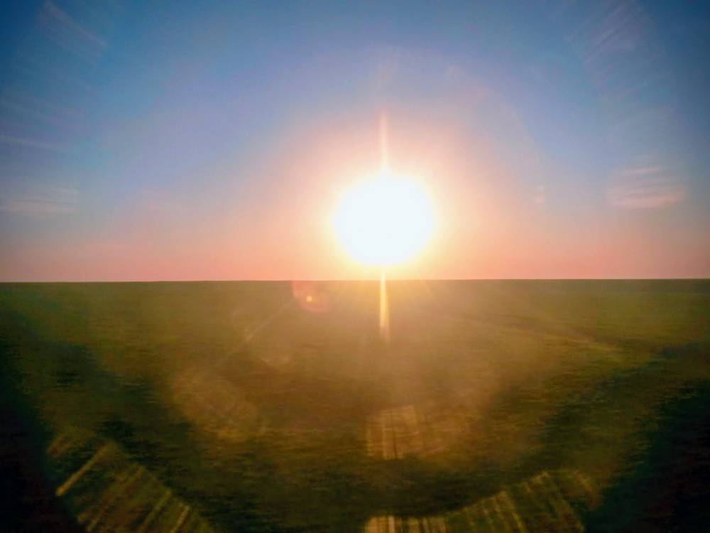 Sunset and sunrise