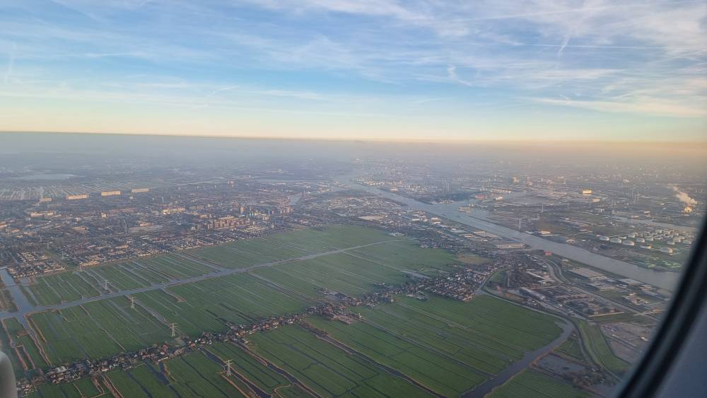 Airial photo above North Holland