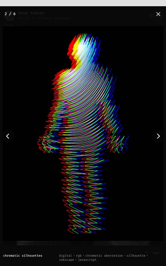 chromatic silhouette by Adam Fuhrer