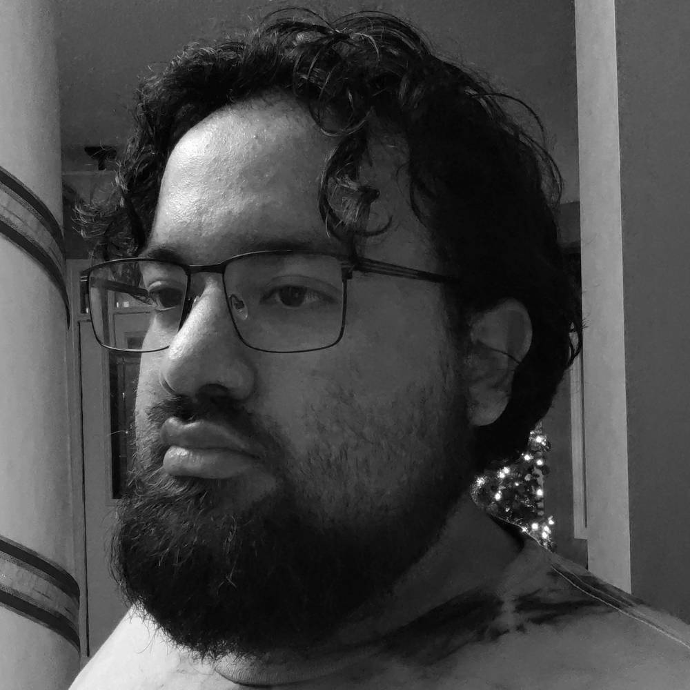 black & white photo of a man 