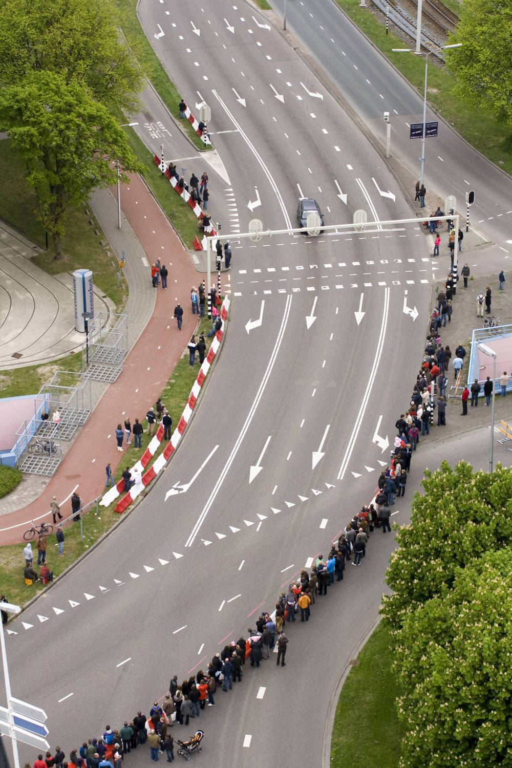 Giro d'Italia street setup, Utrecht