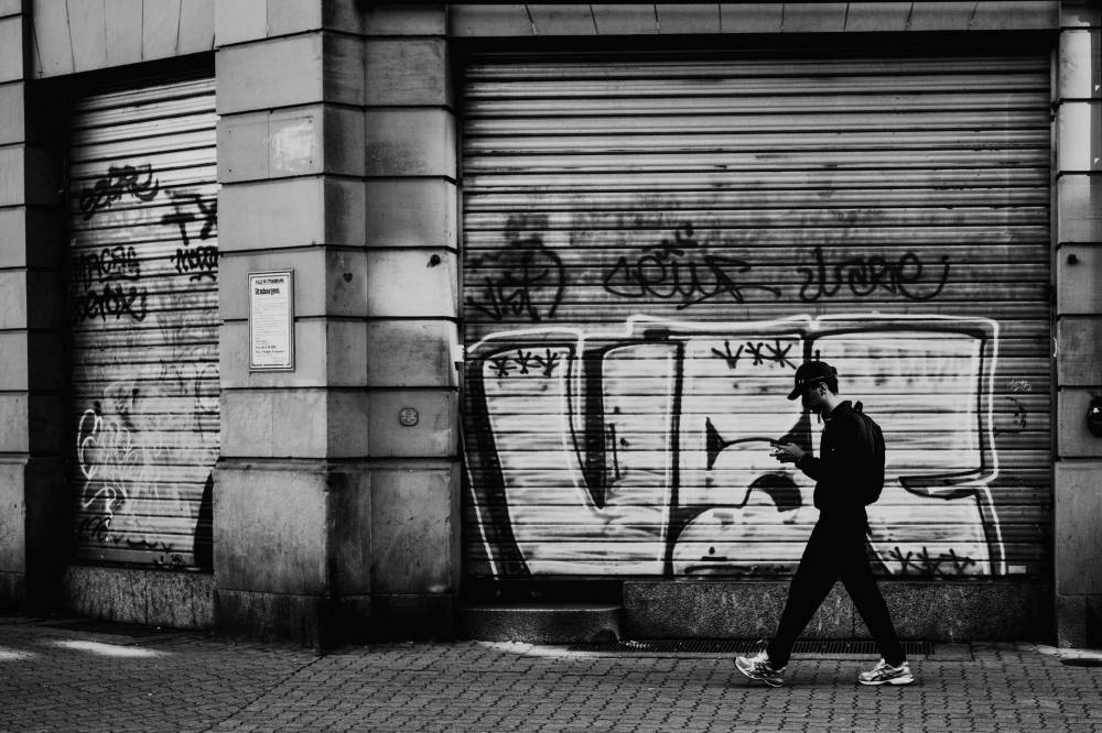 One of a million stories in the metropolis. What path is he on?