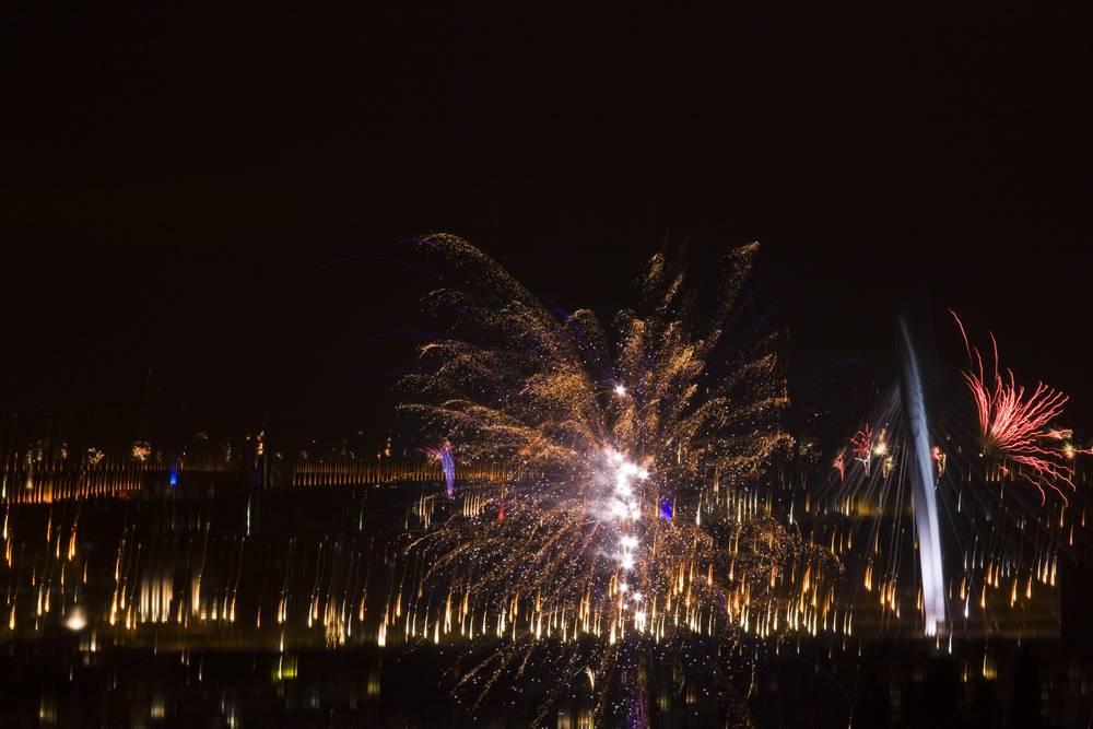 New Year's fireworks 2010