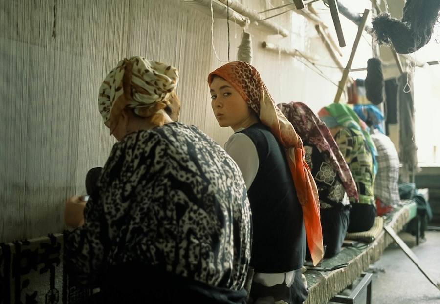 Silk Rug Weavers