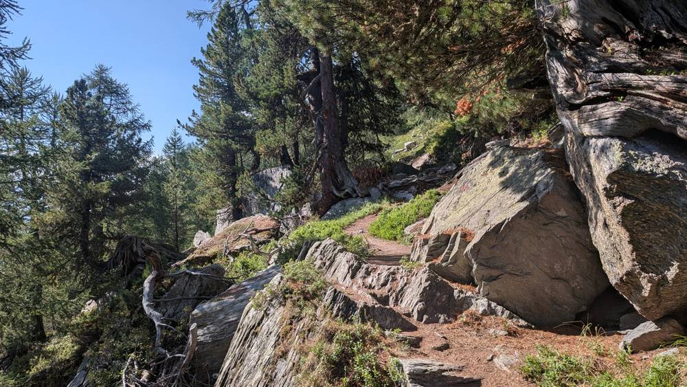 Day hike to Wannihorn, above Grächen, in the Swiss Alps