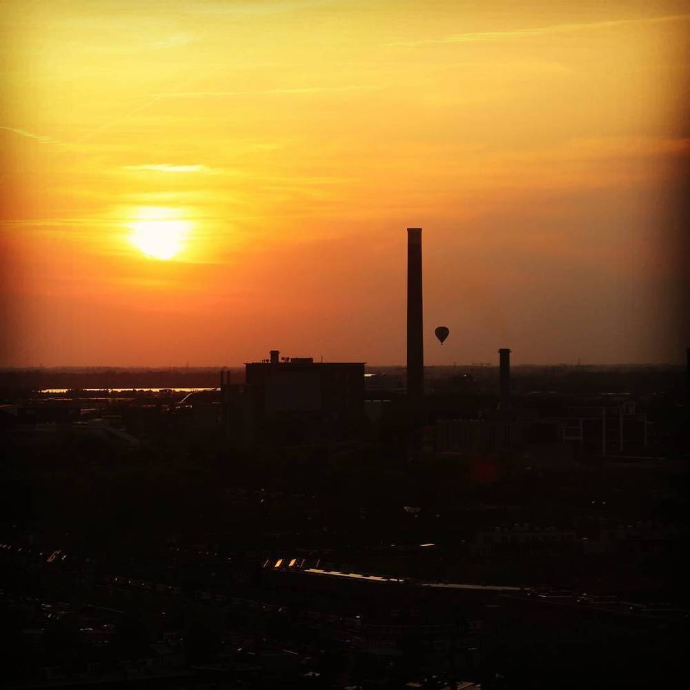 Great #sunset this evening in Utrecht!