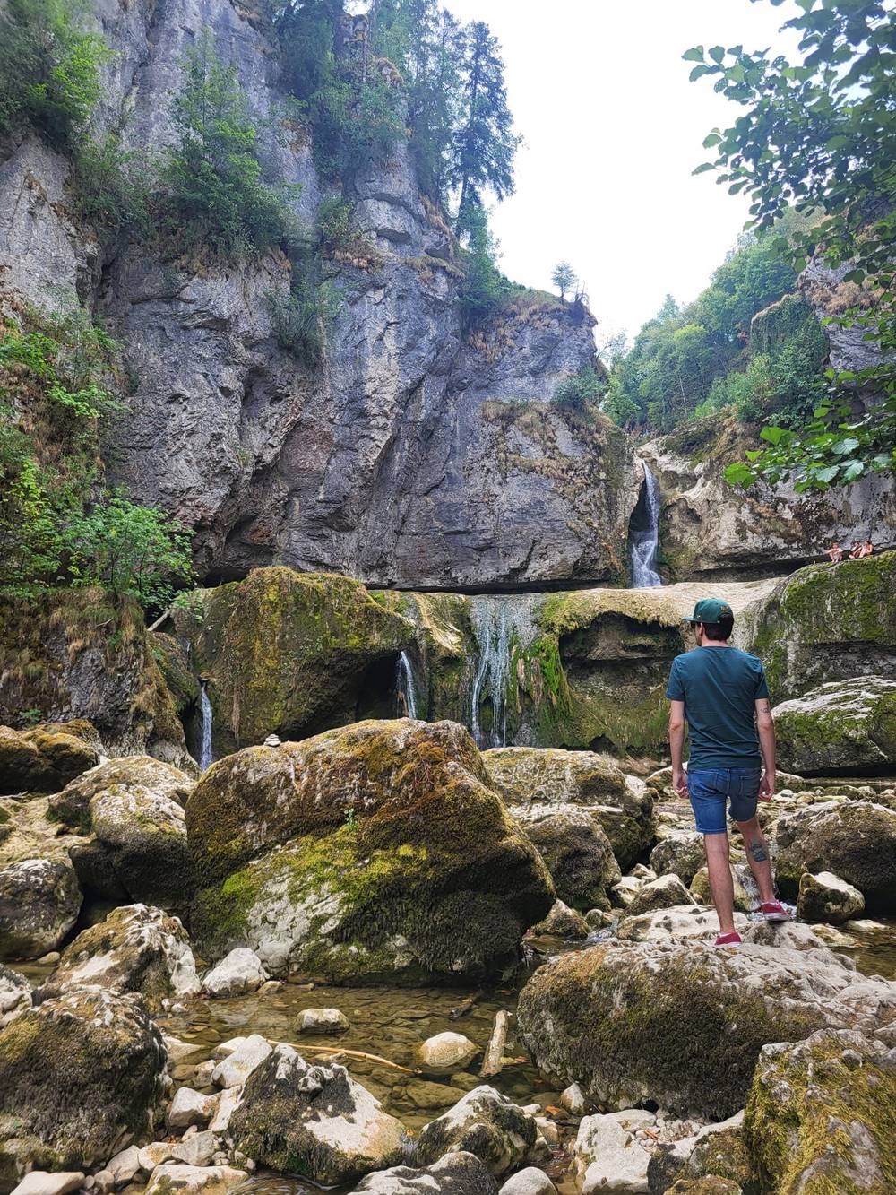 Not so much water in the waterfall