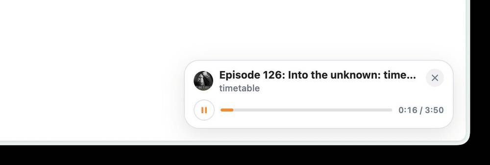 We’ve rolled out a big update to listening to audio in the Micro.blog timeline. If you start liste
