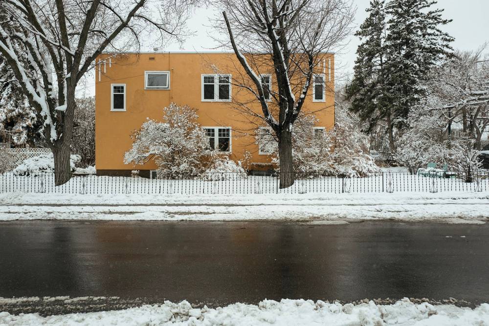 Spring snow dump. 