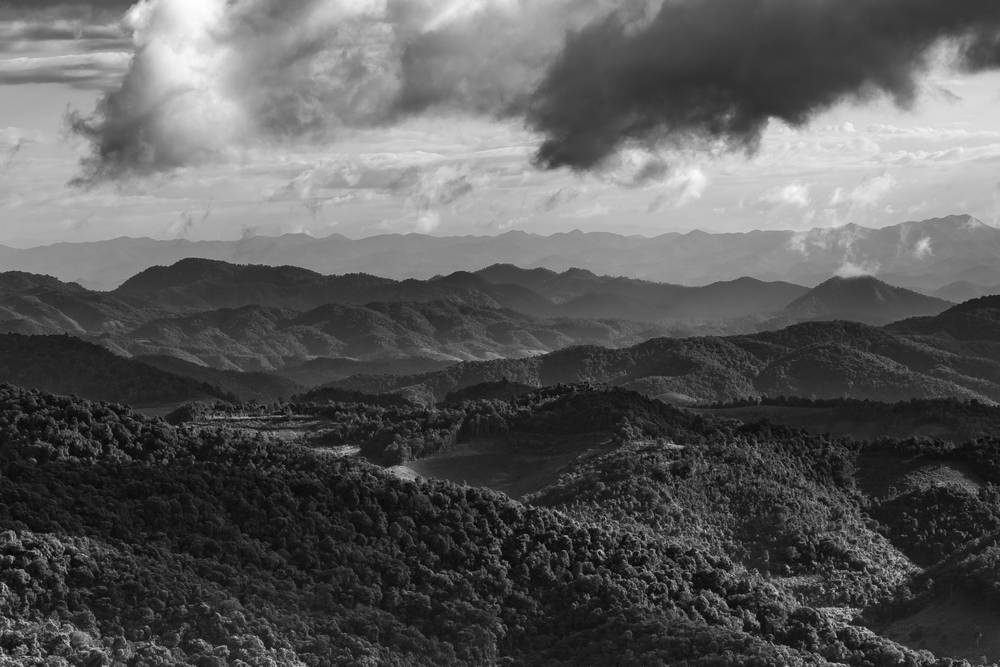 Looking from the northwest border of Thailand into Myanmar