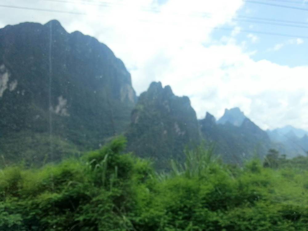 Bus through the mountains