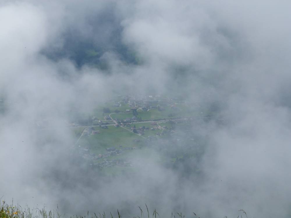 in the clouds