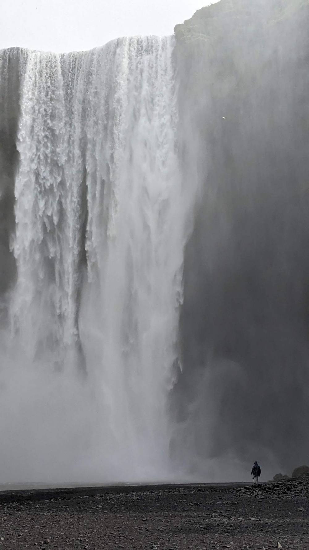 The boy and the waterfall
