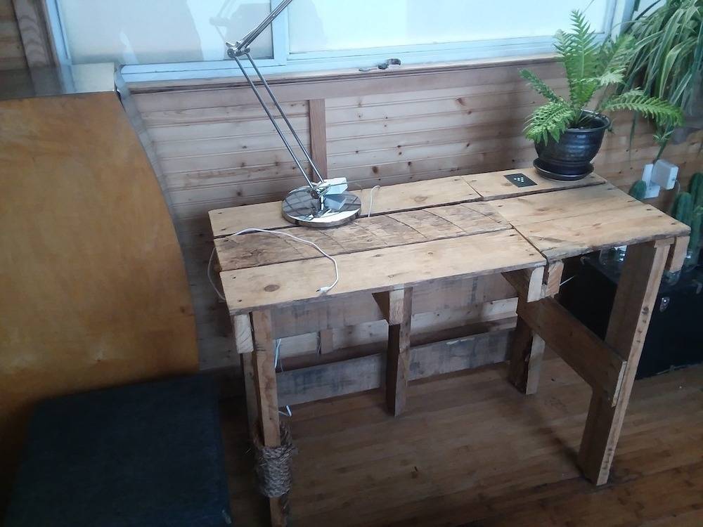 the desk