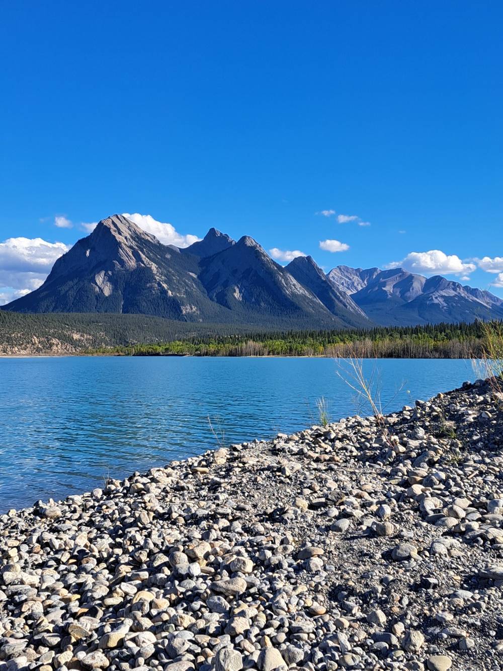 Lake, Mountain, Clouds