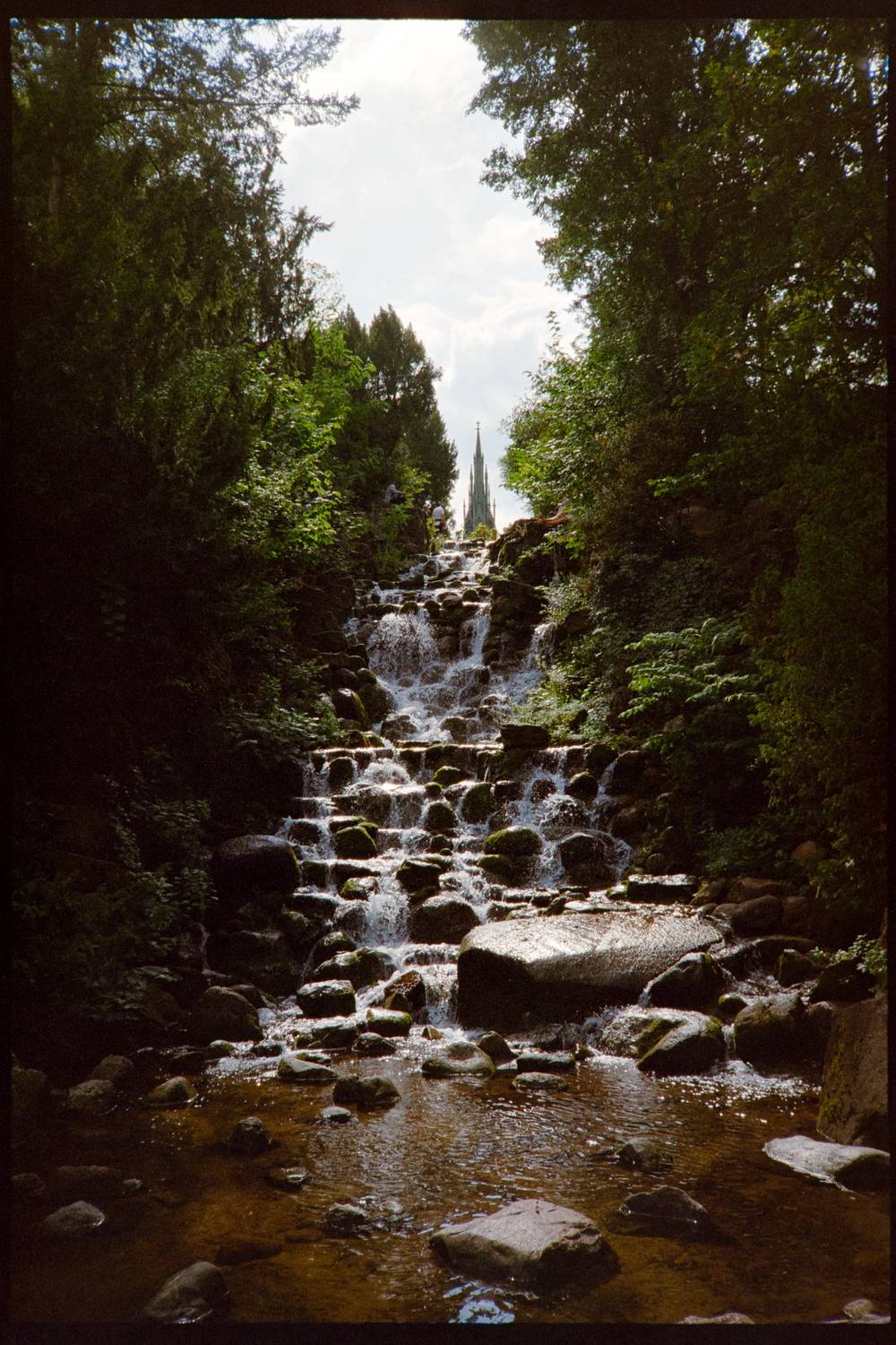 The waterfall in Victoriapark