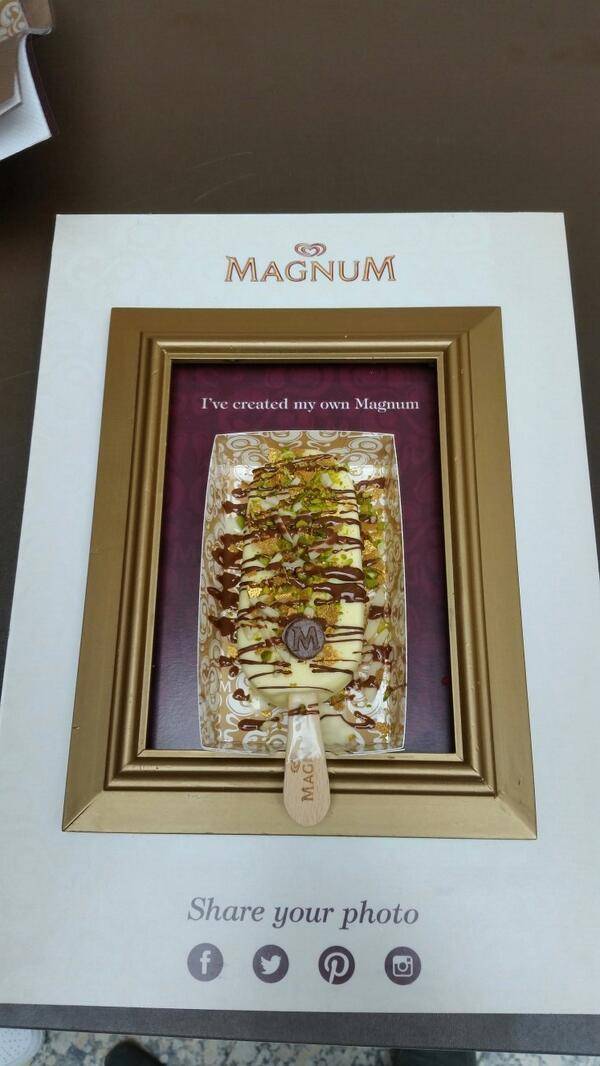 Magnum ice cream tasting